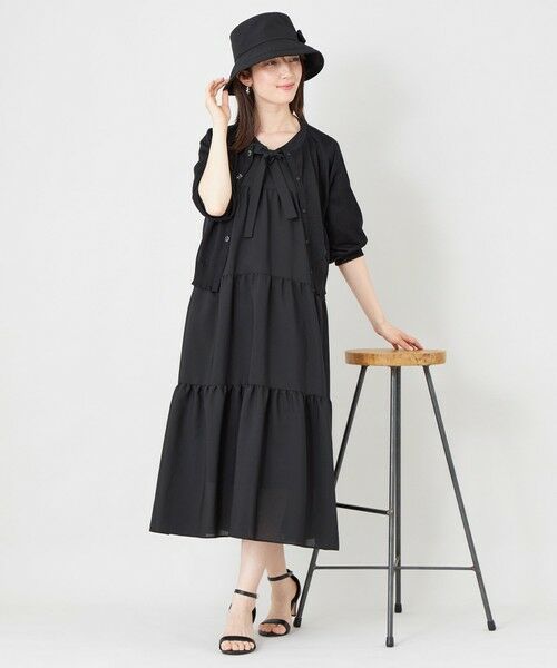 TO BE CHIC / トゥー ビー シック ブルゾン | シアーギャザースリーブ カーディガン | 詳細3