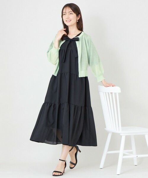 TO BE CHIC / トゥー ビー シック ブルゾン | シアーギャザースリーブ カーディガン | 詳細8