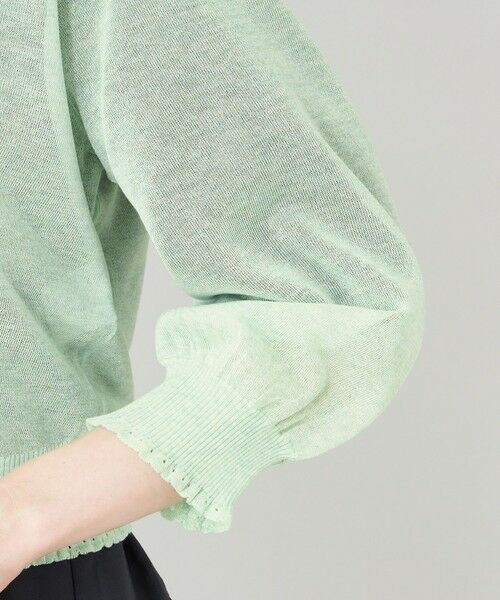 TO BE CHIC / トゥー ビー シック ブルゾン | シアーギャザースリーブ カーディガン | 詳細12