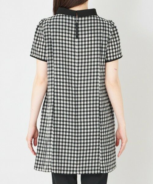 TO BE CHIC / トゥー ビー シック ロング・マキシ丈ワンピース | シアーギンガム ロールネック ワンピース | 詳細5