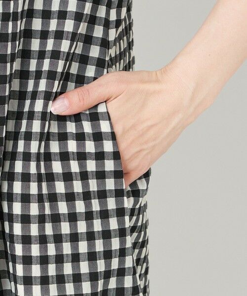 TO BE CHIC / トゥー ビー シック ロング・マキシ丈ワンピース | シアーギンガム ロールネック ワンピース | 詳細8