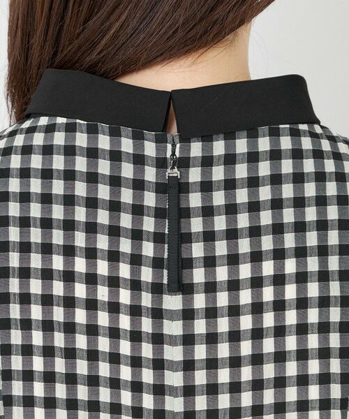 TO BE CHIC / トゥー ビー シック ロング・マキシ丈ワンピース | シアーギンガム ロールネック ワンピース | 詳細9
