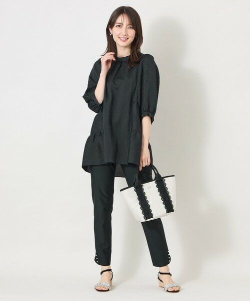 TO BE CHIC / トゥー ビー シック シャツ・ブラウス | シルキーサッカー ティアードチュニックブラウス | 詳細1