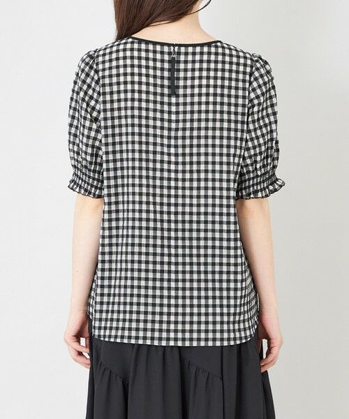 TO BE CHIC / トゥー ビー シック シャツ・ブラウス | シアーギンガム フロントギャザーブラウス | 詳細5