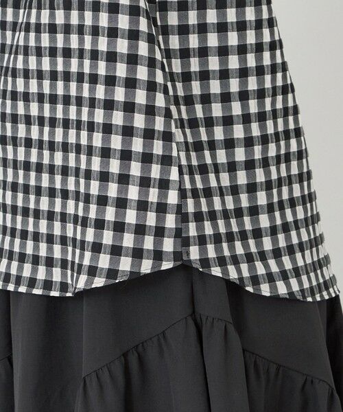 TO BE CHIC / トゥー ビー シック シャツ・ブラウス | シアーギンガム フロントギャザーブラウス | 詳細7