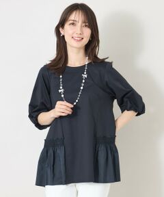 TO BE CHIC / トゥー ビー シック カットソー | スモッキング ティアードチュニック