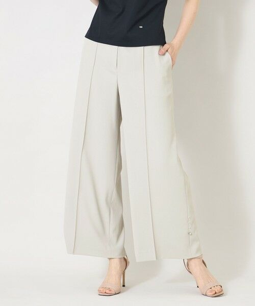 TO BE CHIC / トゥー ビー シック その他パンツ | ワルツラインストーン ワイドパンツ（ベージュ１）