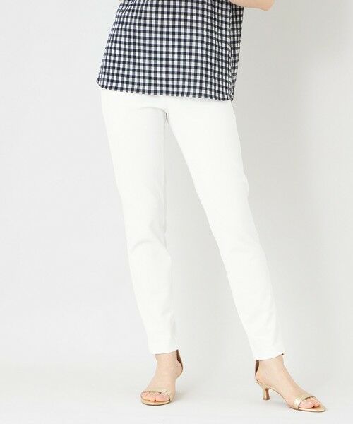 TO BE CHIC / トゥー ビー シック その他パンツ | トリコットストレッチスムース フィットパンツ（オフホワイト1）