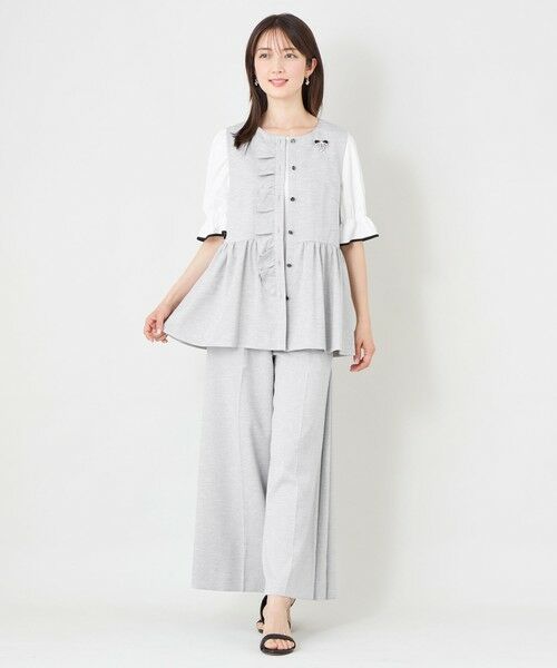 TO BE CHIC / トゥー ビー シック その他パンツ | サマーコンフォート タックワイドパンツ | 詳細1