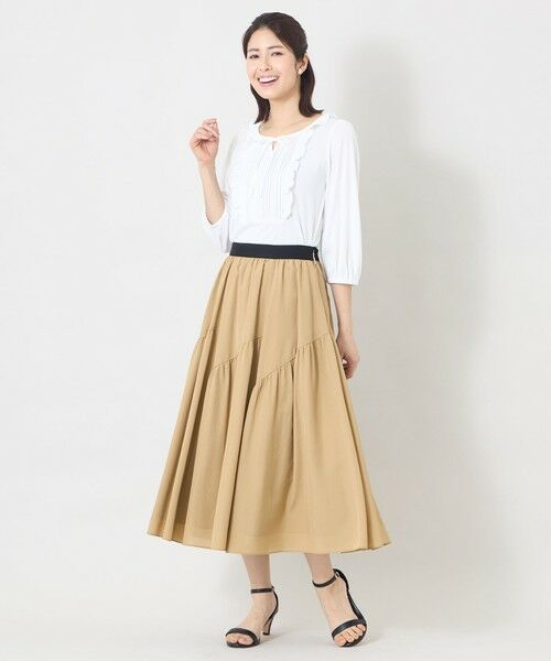 TO BE CHIC / トゥー ビー シック ロング・マキシ丈スカート | ヴェールパネル スカート | 詳細3