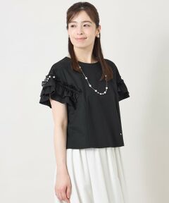 TO BE CHIC / トゥー ビー シック カットソー | シアーギャザースリーブ カットソー