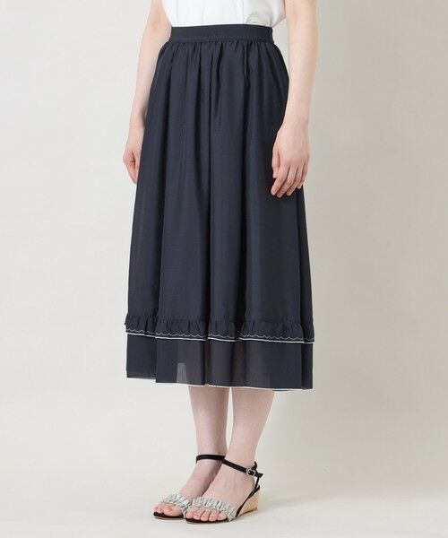 TO BE CHIC / トゥー ビー シック ロング・マキシ丈スカート | ライトタッチ ギャザーフリルスカート | 詳細4