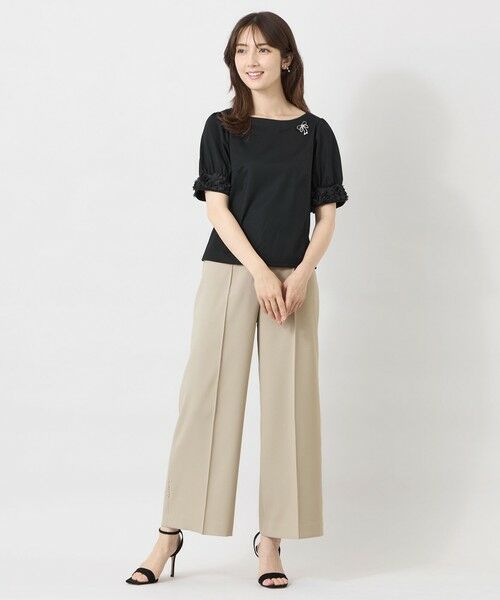 TO BE CHIC / トゥー ビー シック カットソー | フラワーチュール ドッキングカットソー | 詳細3