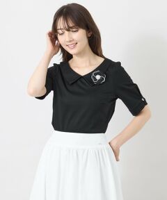 TO BE CHIC / トゥー ビー シック カットソー | ハイゲージコットン デザインネックカットソー