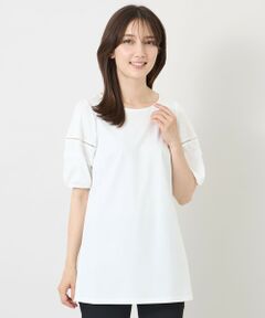 TO BE CHIC / トゥー ビー シック カットソー | ハイゲージポンチ レーススリーブチュニック