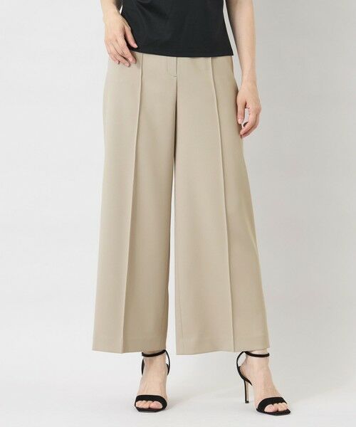 TO BE CHIC / トゥー ビー シック その他パンツ | フルダルストレッチ ワイドパンツ（ベージュ１）