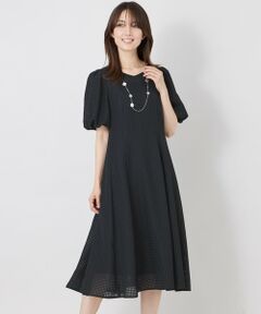 TO BE CHIC / トゥー ビー シック ロング・マキシ丈ワンピース | サテンサッカーライン ワンピース