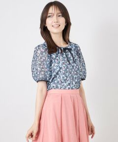 TO BE CHIC / トゥー ビー シック シャツ・ブラウス | ラッセルドットプリント　ギャザーブラウス