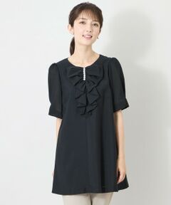 TO BE CHIC / トゥー ビー シック シャツ・ブラウス | パールアクセント タックフリルブラウス