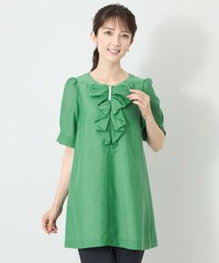 TO BE CHIC / トゥー ビー シック シャツ・ブラウス | パールアクセント タックフリルブラウス