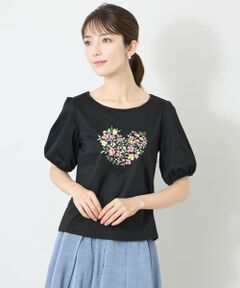 TO BE CHIC / トゥー ビー シック カットソー | ブロッサムハートグラフィック プルオーバー