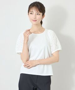 TO BE CHIC / トゥー ビー シック カットソー | ラッセルレースコンビ カットソー