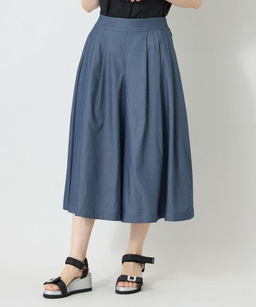 TO BE CHIC / トゥー ビー シック その他パンツ | ドレープツイル スカウチョパンツ(ネイビー1)