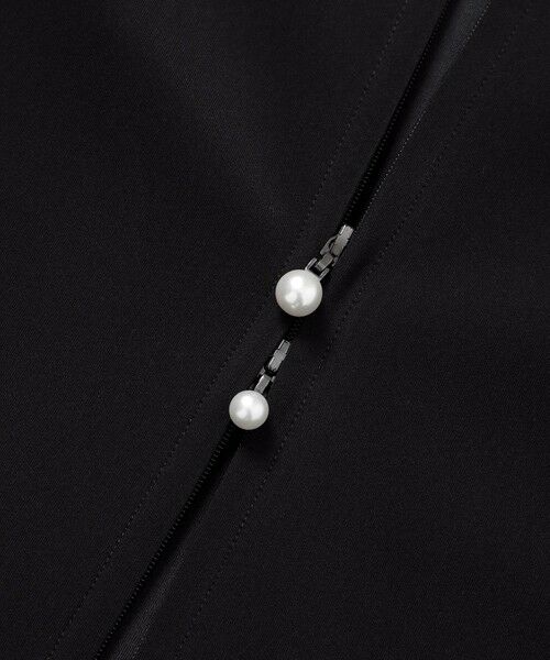 TO BE CHIC / トゥー ビー シック ノーカラージャケット | マットダンボール ロングフレアジレ | 詳細10