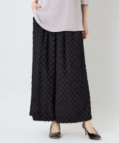 TO BE CHIC / トゥー ビー シック その他パンツ | シアーフラワージャカード ワイドパンツ