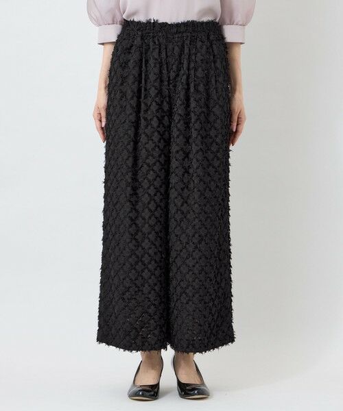 TO BE CHIC / トゥー ビー シック その他パンツ | シアーフラワージャカード ワイドパンツ | 詳細2