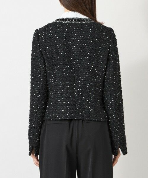 TO BE CHIC / トゥー ビー シック ノーカラージャケット | ファンシーツィード ノーカラージップジャケット | 詳細6