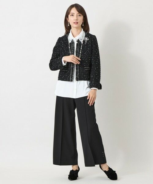 TO BE CHIC / トゥー ビー シック ノーカラージャケット | ファンシーツィード ノーカラージップジャケット | 詳細2