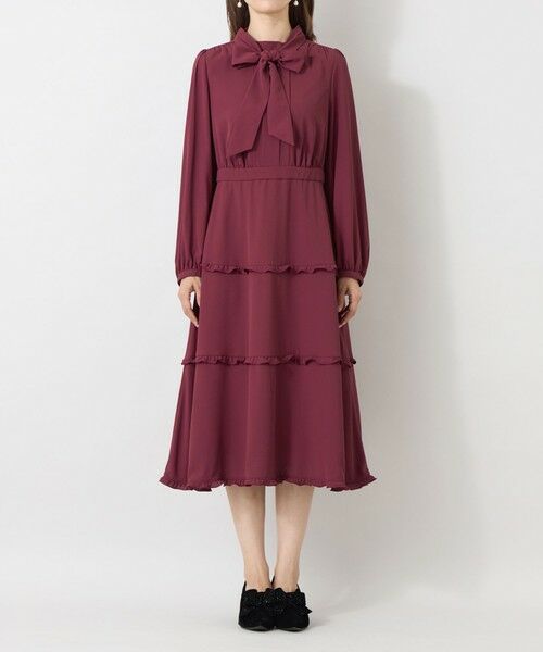 TO BE CHIC / トゥー ビー シック ロング・マキシ丈ワンピース | ミネラルテックス フリルヘムワンピース | 詳細3