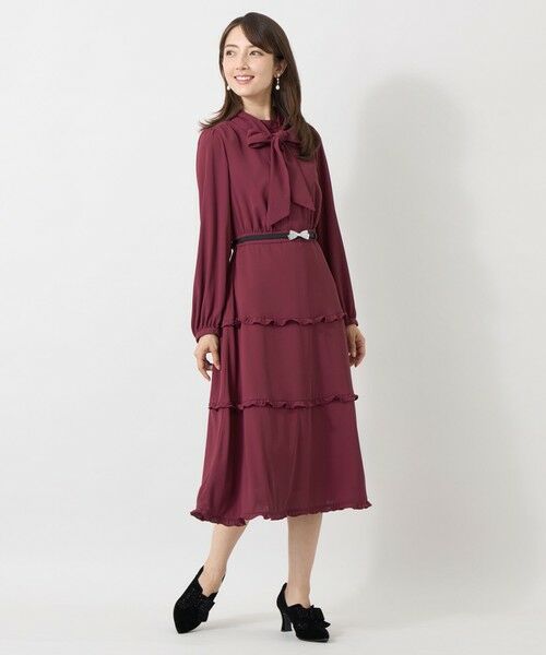 TO BE CHIC / トゥー ビー シック ロング・マキシ丈ワンピース | ミネラルテックス フリルヘムワンピース | 詳細2
