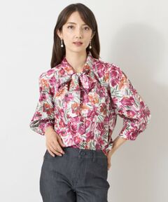 TO BE CHIC / トゥー ビー シック シャツ・ブラウス | アートフラワープリント ボウタイブラウス