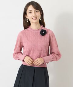 TO BE CHIC / トゥー ビー シック ニット・セーター | ブライトアセテートミックス ニット