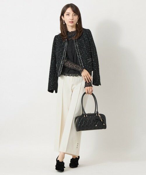 TO BE CHIC / トゥー ビー シック カットソー | ストレッチレース ハイネックプルオーバー | 詳細3