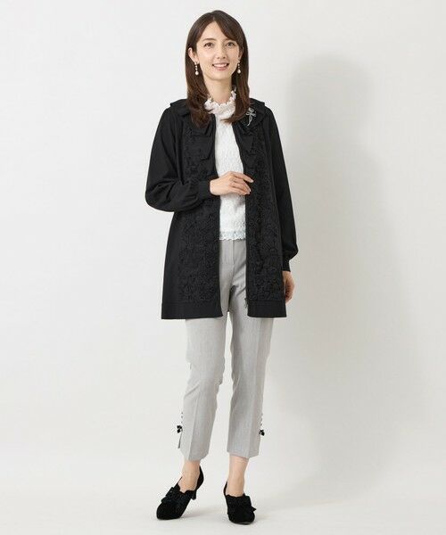 TO BE CHIC / トゥー ビー シック カットソー | ストレッチレース ハイネックプルオーバー | 詳細2