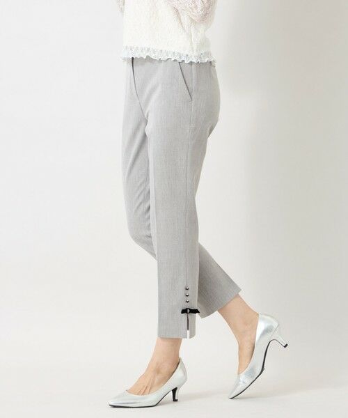 TO BE CHIC / トゥー ビー シック その他パンツ | ウールライクストレッチ スリムパンツ(グレー3)