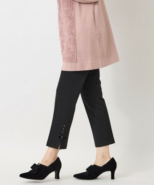 TO BE CHIC / トゥー ビー シック その他パンツ | ウールライクストレッチ スリムパンツ(ブラック1)