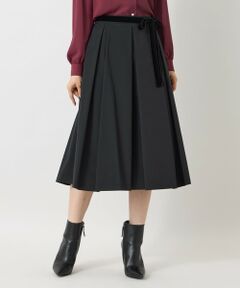 TO BE CHIC / トゥー ビー シック ロング・マキシ丈スカート | コンパクトタフタ BOXタックスカート