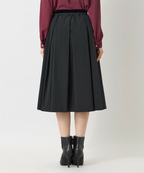 TO BE CHIC / トゥー ビー シック ロング・マキシ丈スカート | コンパクトタフタ BOXタックスカート | 詳細9
