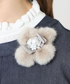 TO BE CHIC / トゥー ビー シック ネックレス・ペンダント・チョーカー | フェイクファー フラワーブローチ