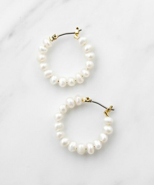 TOCCA / トッカ ピアス・イヤリング | PEARL HOOP PIERCED EARRINGS 淡水バロックパール ピアス | 詳細1