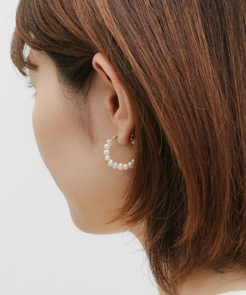 TOCCA / トッカ ピアス・イヤリング | PEARL HOOP PIERCED EARRINGS 淡水バロックパール ピアス | 詳細6