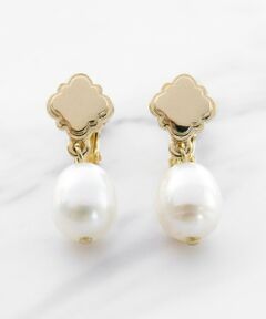 CLOVER & PEARL EARINGS 淡水バロックパールイヤリング