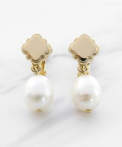 CLOVER & PEARL EARRINGS 淡水バロックパールイヤリング