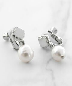 CLOVER & PEARL EARRINGS 淡水バロックパールイヤリング