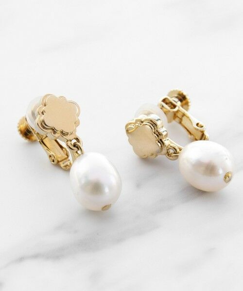 TOCCA / トッカ ピアス・イヤリング | CLOVER & PEARL EARRINGS 淡水バロックパールイヤリング | 詳細1
