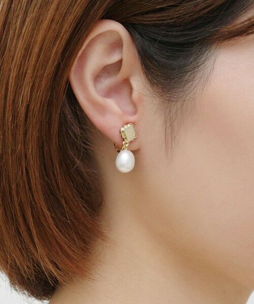 TOCCA / トッカ ピアス・イヤリング | CLOVER & PEARL EARRINGS 淡水バロックパールイヤリング | 詳細4